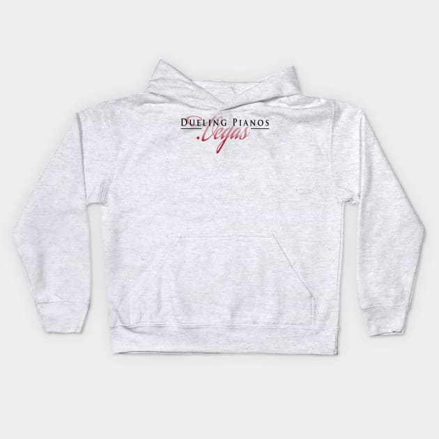 Dueling Pianos.Vegas Black & Red Stylish Kids Hoodie by DuelingPianos.Vegas